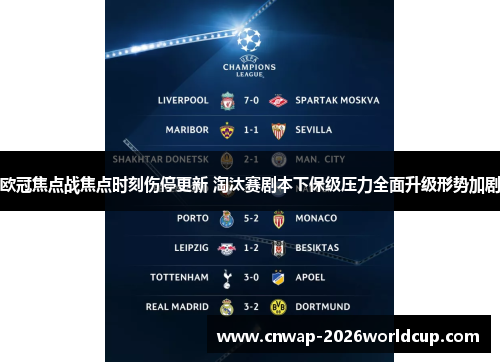 欧冠焦点战焦点时刻伤停更新 淘汰赛剧本下保级压力全面升级形势加剧